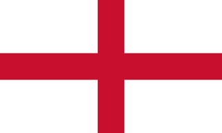 英格兰国家足球队旗帜 - 白底红色圣乔治十字